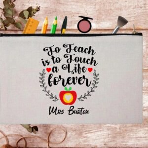 Funny Teacher Appreciation Custom Thank You Pouch Bag Pencil CaseFunny Teacher Appreciation Custom Thank You Pouch Bag Pencil Case