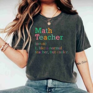 Elementary Math Teacher Mental Health Inspirational Teaching T Shirt