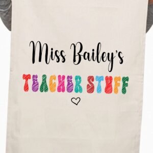 Christmas Teacher Appreciation Custom Thank You Gift Kitchen Table Tea Towel