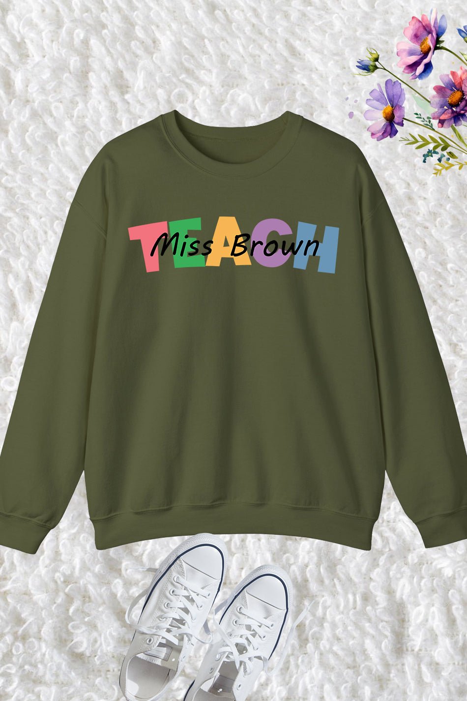 Custom Teacher Teach Sweatshirt - Image 4