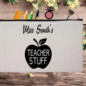 Funny Teachers Appreciation Custom Thank You Pouch Bag Pencil Case