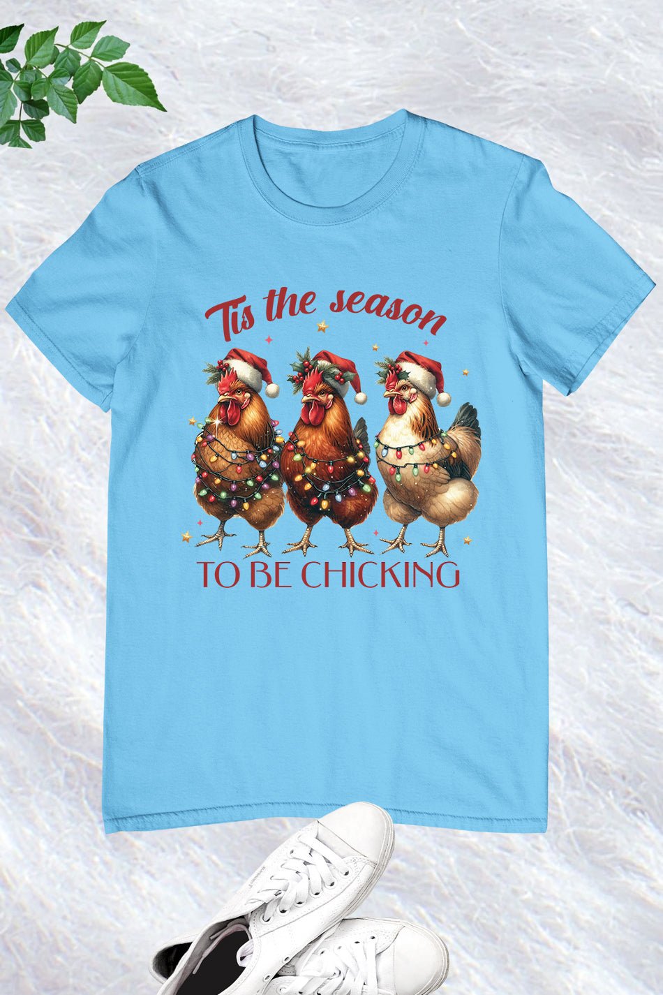 Christmas Chicken Funny T Shirt - Image 6
