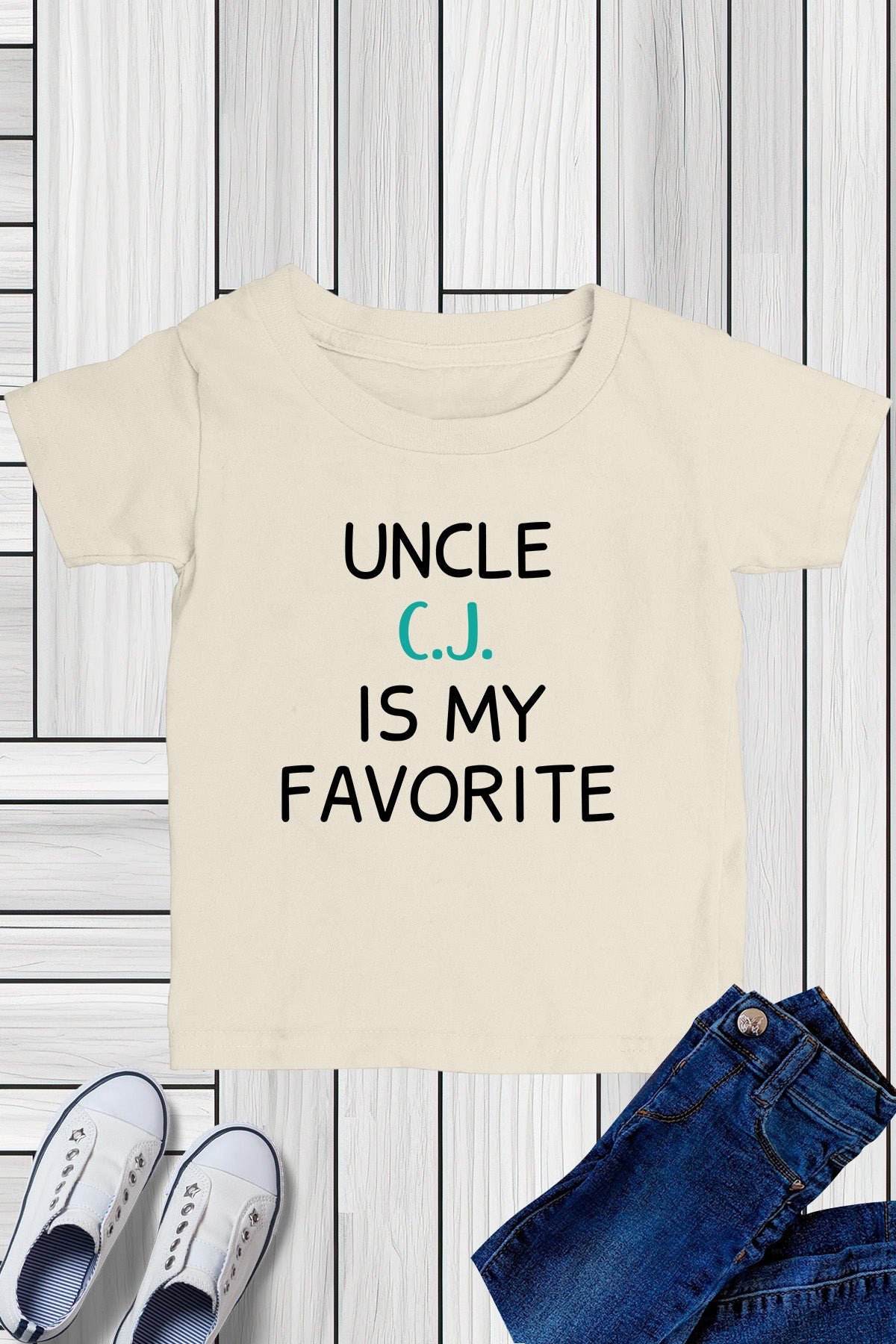 Custom uncle is My Favorite Kids T Shirt - Image 3