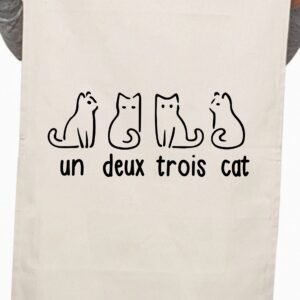 Funny Cat Lover Custom Teacher Appreciation Thank You Kitchen Table Tea Towel