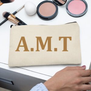 Custom Monogram Makeup Bag Pencil Case