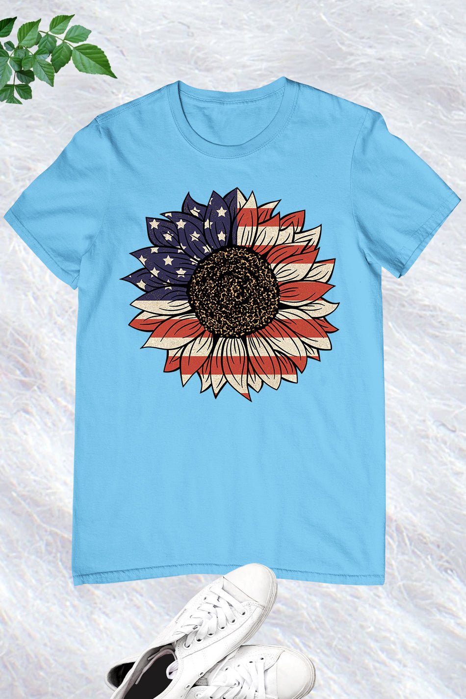 America Sunflower Memorial Day Shirts