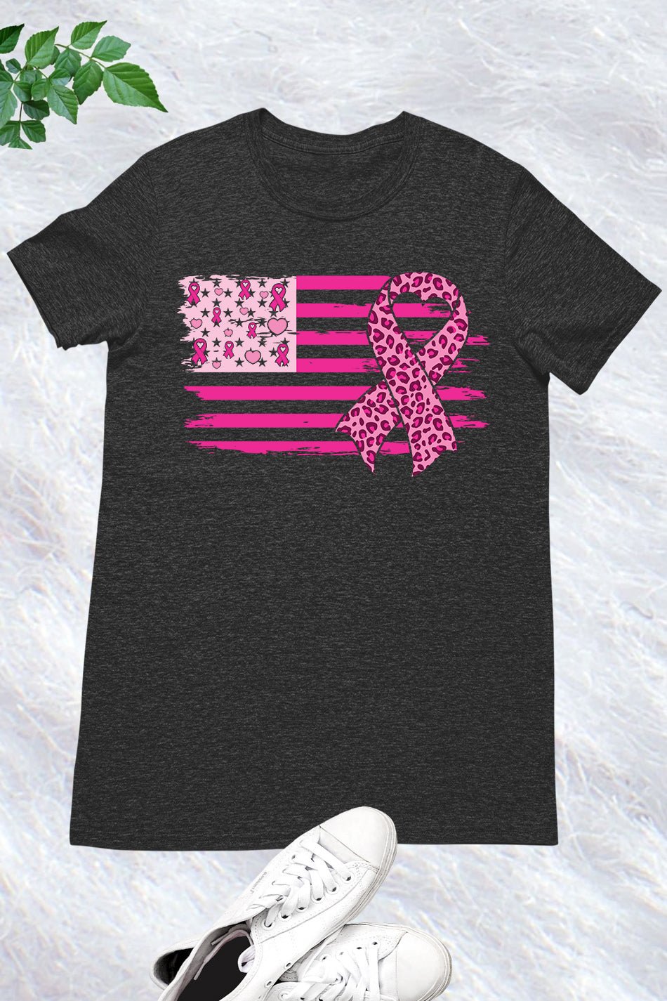 American Flag Breast Cancer Awareness Shirts