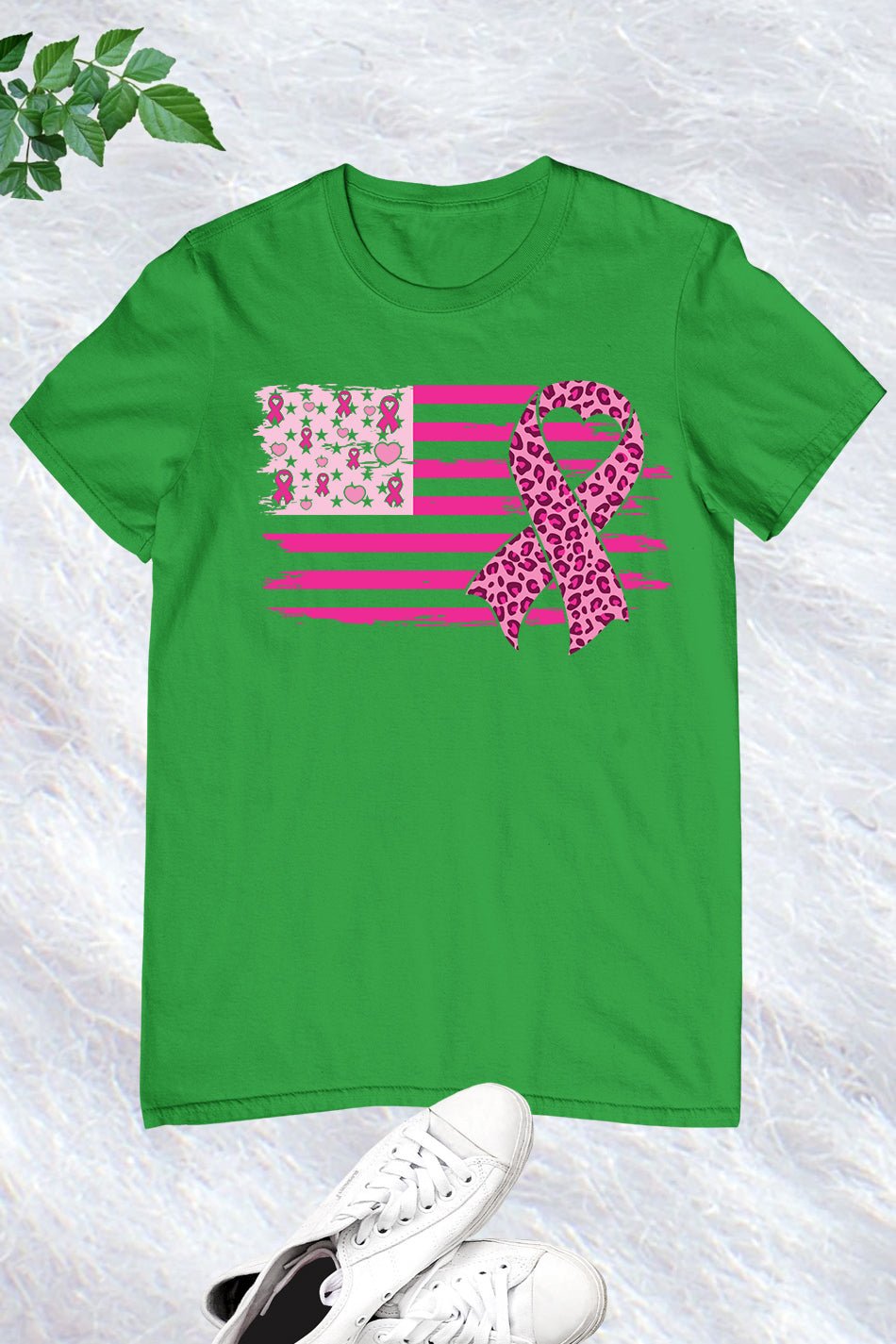 American Flag Breast Cancer Awareness Shirts