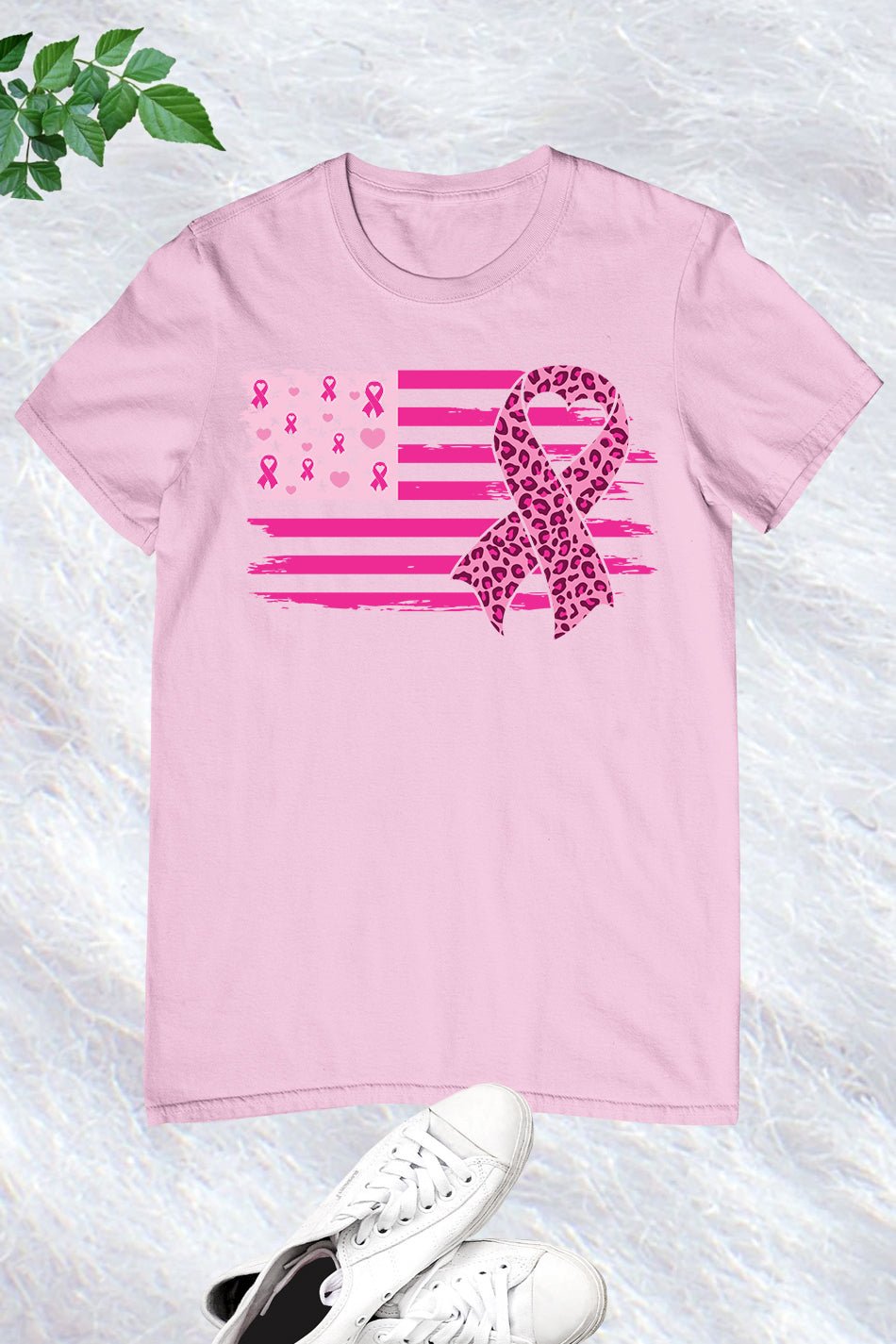 American Flag Breast Cancer Awareness Shirts