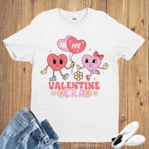 In My Valentine Era Couple Heart T Shirt