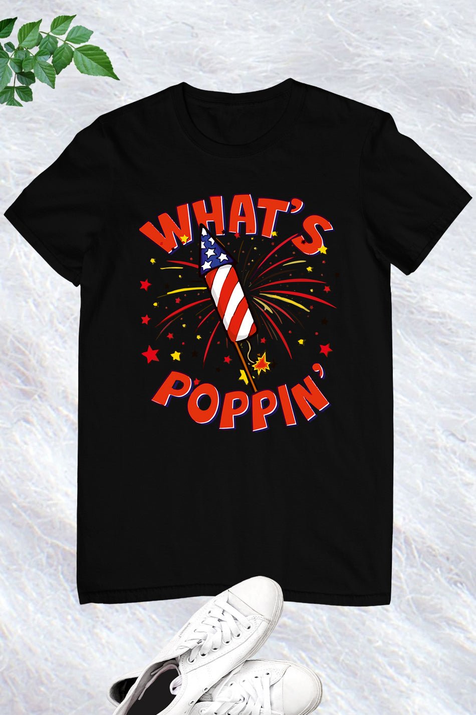 Funny 4th Of July What's Poppin Fireworks Rocket Shirt