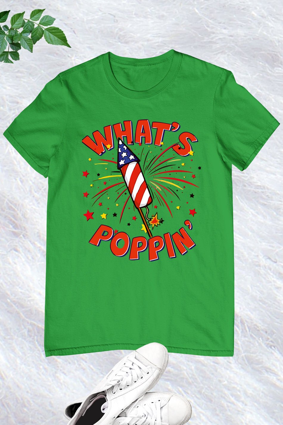 Funny 4th Of July What's Poppin Fireworks Rocket Shirt