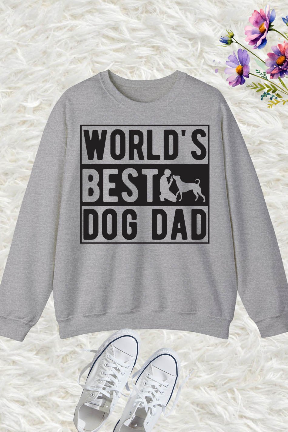 World's Best Dog Dad Sweatshirt - Image 6