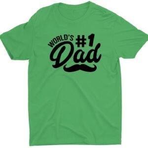 World's Number One Dad Lover Custom Short Sleeve Father's Day T-Shirt