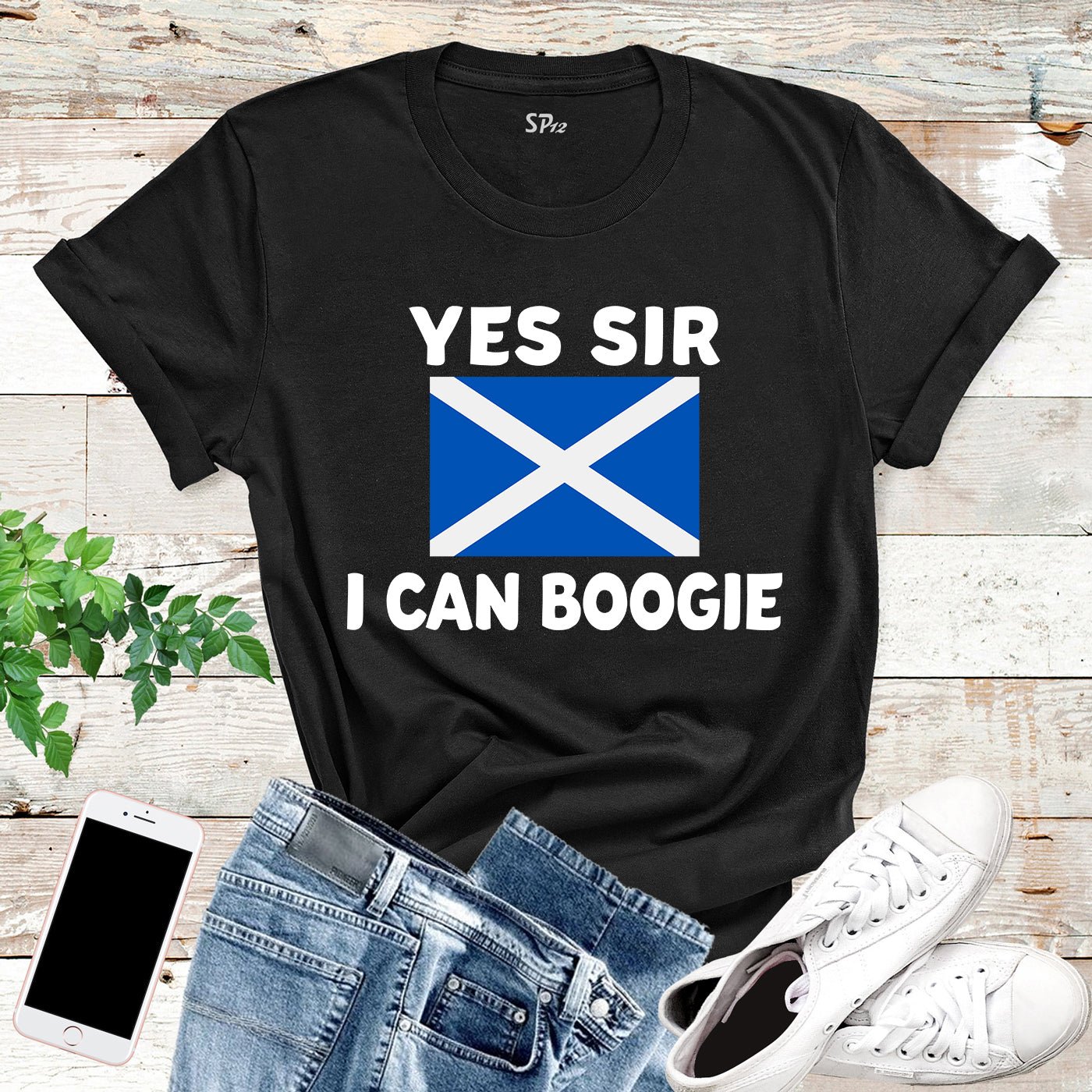 Yes Sir I Can Boogie T Shirt Scotland Football Song Anthem T-Shirt
