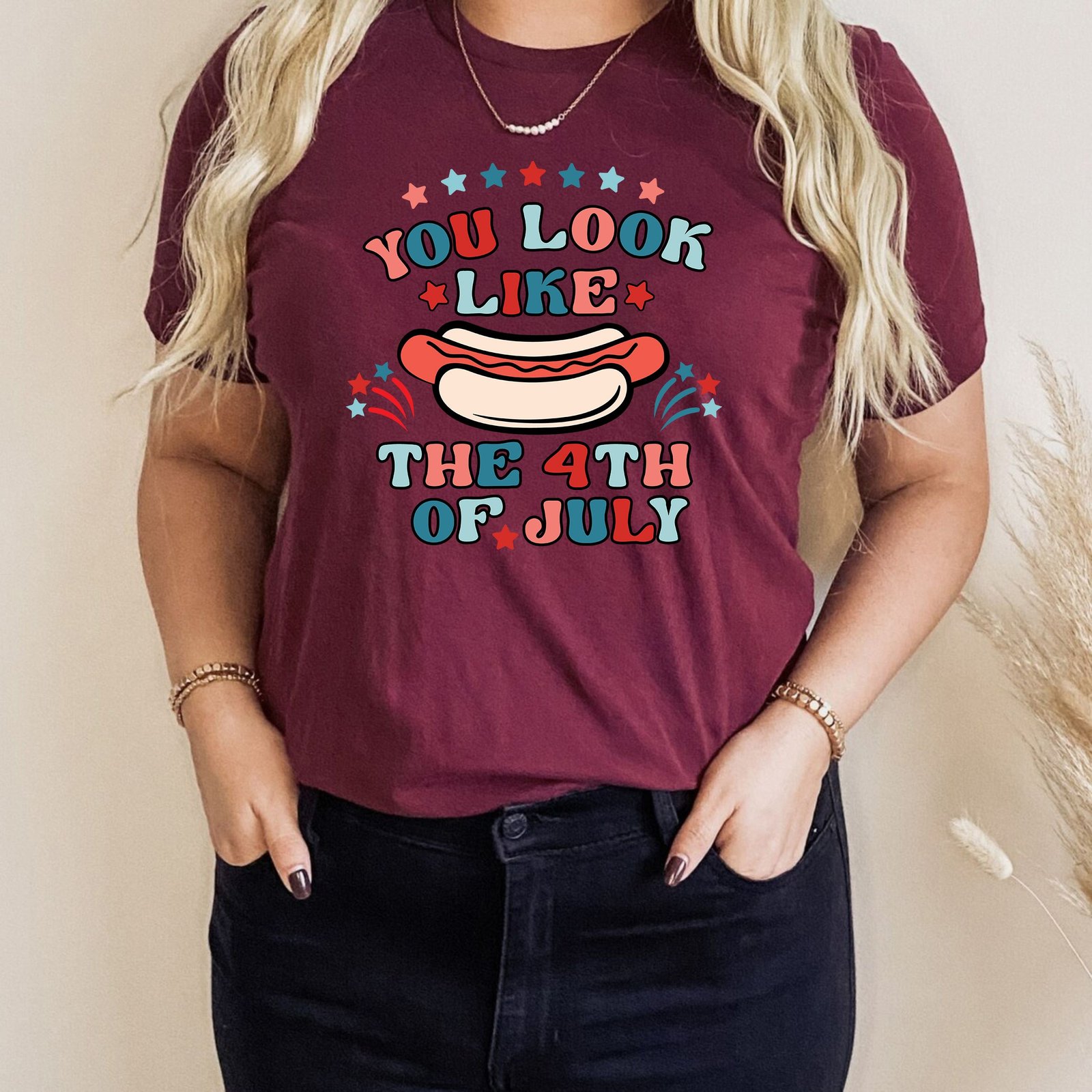 You Look Like The 4th of July Happy Independence Day USA Flag T-Shirt - Image 9