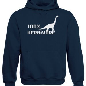 100% Herbivore T-Rex Vegan Hooded Sweatshirt